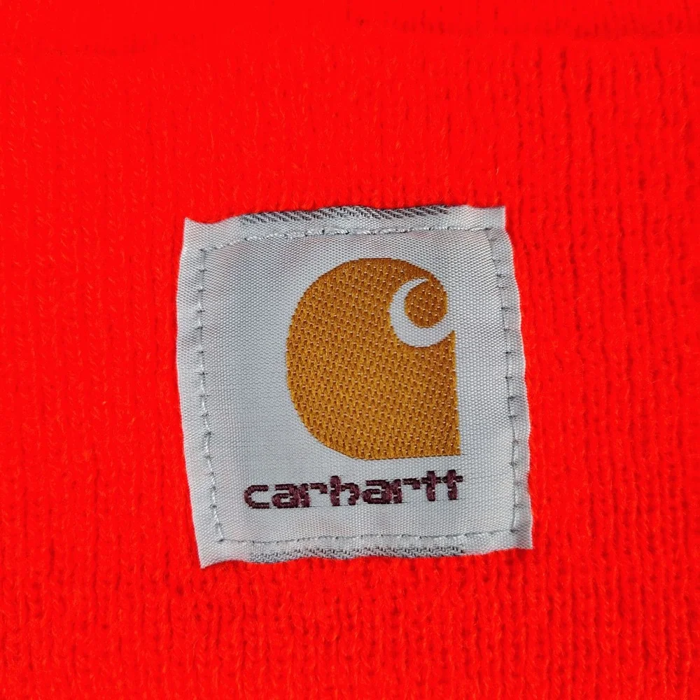 Carhartt Mens OS Watch Hat Beanie Bright Orange Acrylic Gorpcore Workwear hunt
